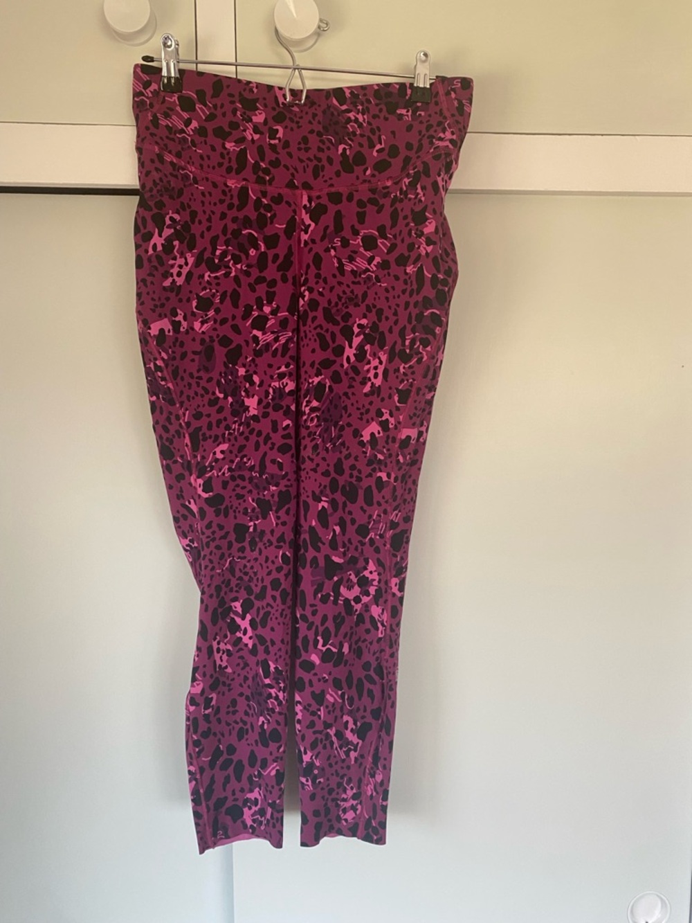 lululemon athletica Magenta and Black Leopard-Print Leggings